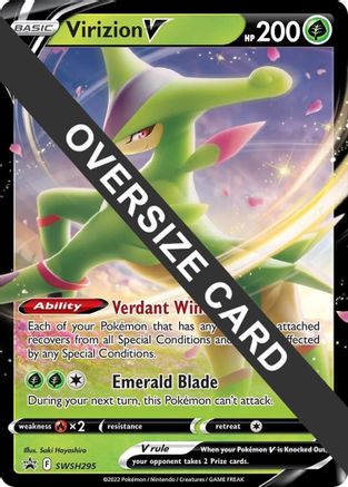 Virizion V - SWSH295 - Jumbo Cards Holofoil