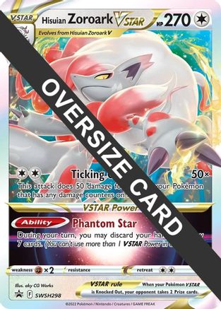 Hisuian Zoroark VSTAR - SWSH298 - Jumbo Cards Holofoil