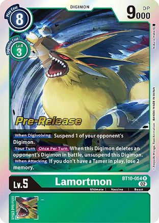 Lamortmon (BT10-054) - Xros Encounter Pre-Release Cards Foil