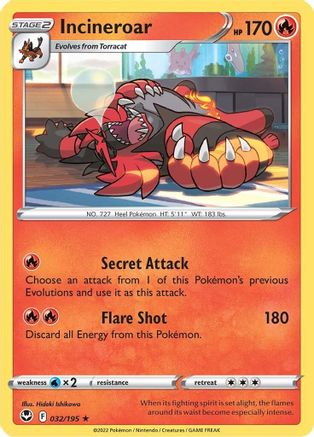 Incineroar 32/195 - SWSH12 Silver Tempest