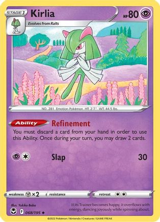 Kirlia 68/195 - SWSH12 Silver Tempest Reverse Holofoil