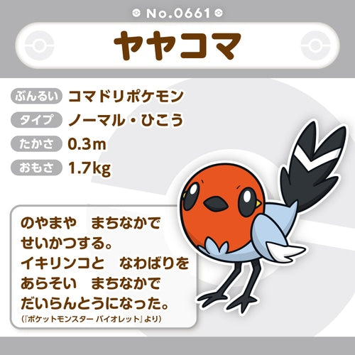 Fletchling Pokemon Fit plush No.661