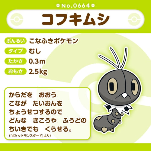 Scatterbug Pokemon Fit plush No.664