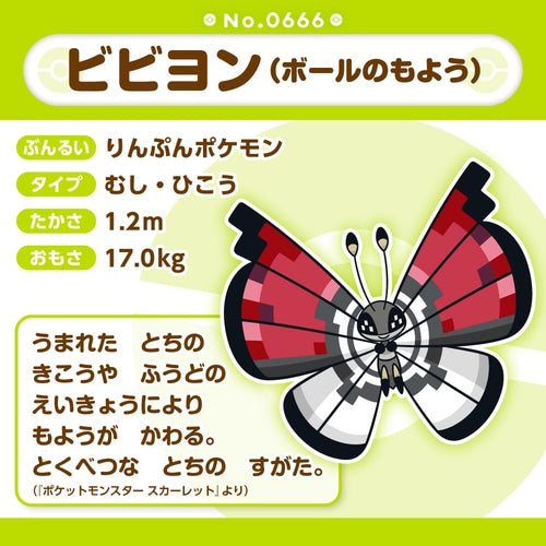 Vivillon Pokeball (Pokémon fit)