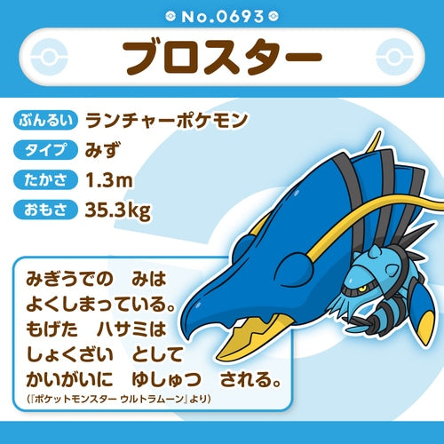 Clawitzer Pokemon Fit plush No.693