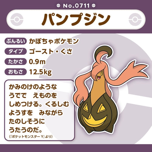 Gourgeist Pokemon Fit plush No.711