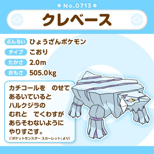 Avalugg Pokemon Fit plush No.713