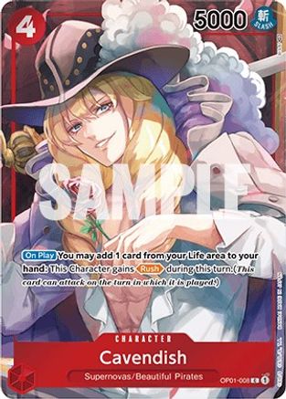 Cavendish (Box Topper) (OP01-008) - Romance Dawn