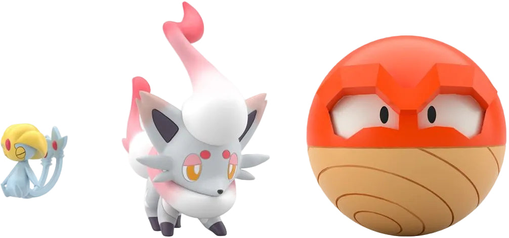Pokemon Scale World - Hisui Region - Uxie & Hisuian Zorua & Hisuian Voltorb Figure