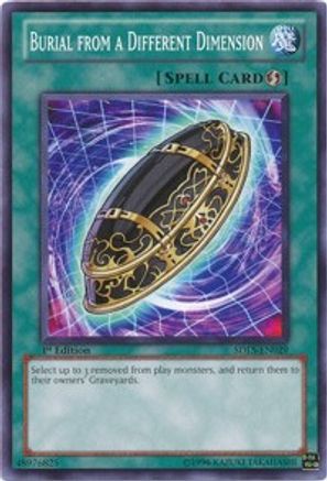 Burial from a Different Dimension (SDLS-EN029) - Structure Deck: Lost Sanctuary 1st Edition
