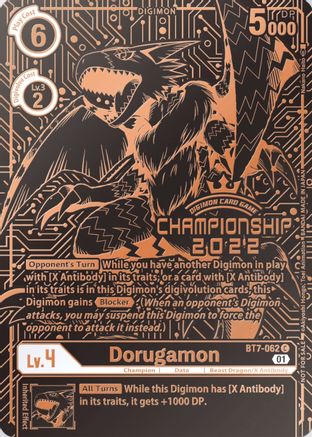 Dorugamon (2022 Championship Finals 3rd Place) (BT7-062) - Next Adventure
