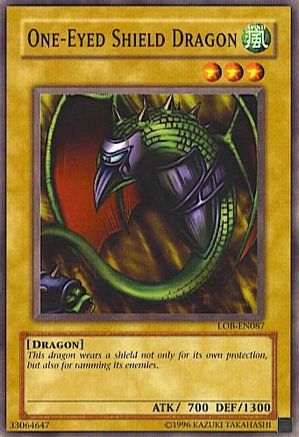 One-Eyed Shield Dragon (LOB-EN087) - Legend of Blue Eyes White Dragon (Worldwide English) Unlimited