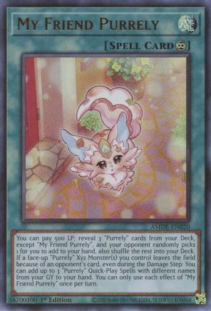 My Friend Purrely (AMDE-EN020) - Amazing Defenders 1st Edition