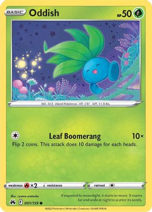Oddish 1/159 - SWSH Crown Zenith Reverse Holofoil