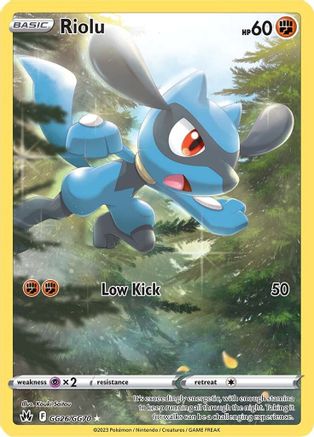 Riolu GG26/70 - SWSH Crown Zenith Galarian Gallery Holofoil