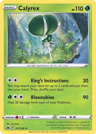 Calyrex 17/159 - SWSH Crown Zenith Holofoil