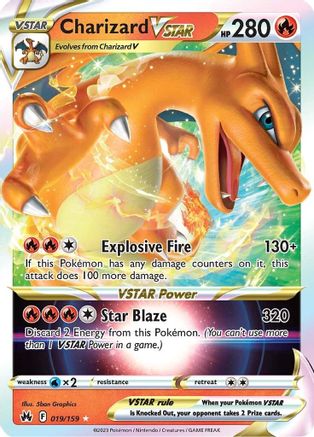Charizard VSTAR 19/159 - SWSH Crown Zenith Holofoil