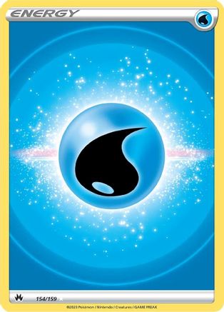 Water Energy (Texture Full Art) 154/159 - SWSH Crown Zenith Holofoil