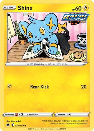 Shinx (39) 39/159 - SWSH Crown Zenith