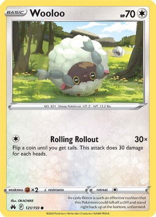Wooloo 121/159 - SWSH Crown Zenith Reverse Holofoil