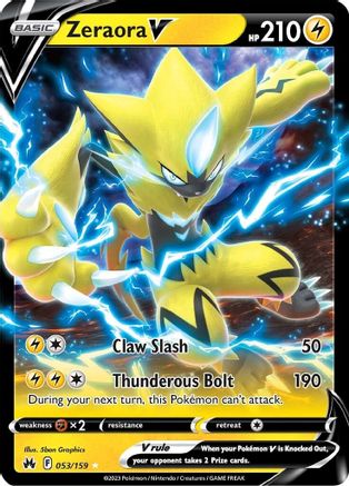 Zeraora V 53/159 - SWSH Crown Zenith Holofoil