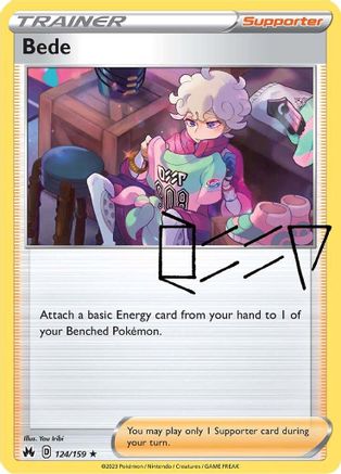 Bede 124/159 - SWSH Crown Zenith Holofoil