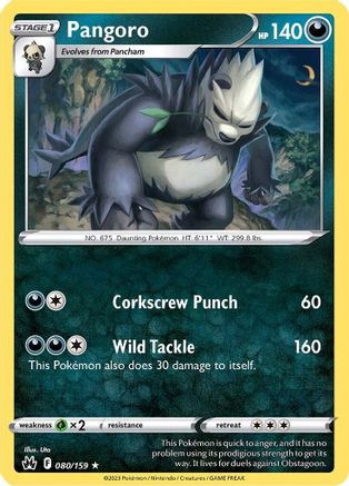 Pangoro 80/159 - SWSH Crown Zenith