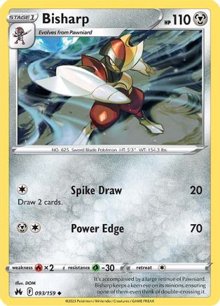 Bisharp 93/159 - SWSH Crown Zenith