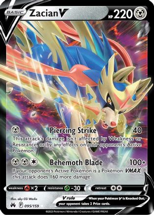 Zacian V 95/159 - SWSH Crown Zenith Holofoil