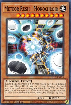 Meteor Rush - Monochroid (PHHY-EN029) - Photon Hypernova 1st Edition