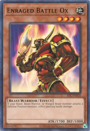 Enraged Battle Ox (IOC-EN070) - Invasion of Chaos (25th Anniversary Edition) Unlimited