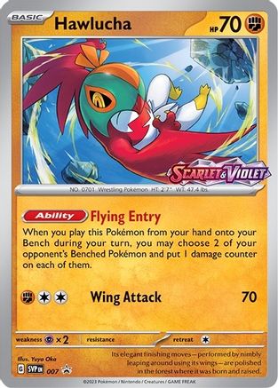 Hawlucha - 007 (Prerelease) 7 - SV Scarlet & Violet Promo Cards Holofoil