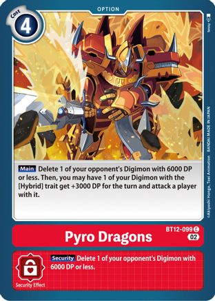 Pyro Dragons (BT12-099) - Across Time