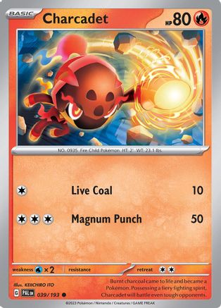 Charcadet - 039/193 39 - SV02 Paldea Evolved Reverse Holofoil