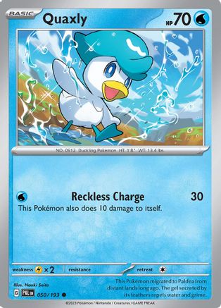 Quaxly - 050/193 50 - SV02 Paldea Evolved