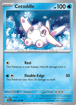 Cetoddle - 054/193 54 - SV02 Paldea Evolved Reverse Holofoil