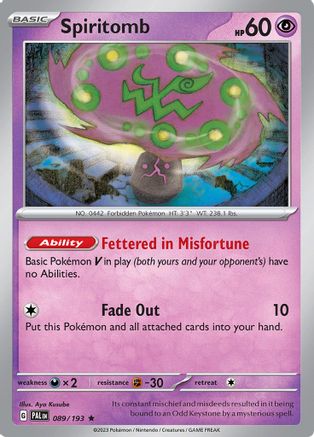 Spiritomb 89 - SV02 Paldea Evolved
