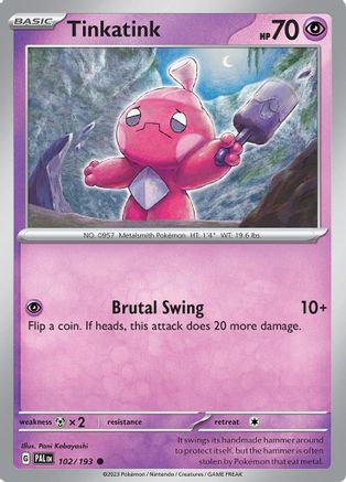 Tinkatink - 102/193 102 - SV02 Paldea Evolved