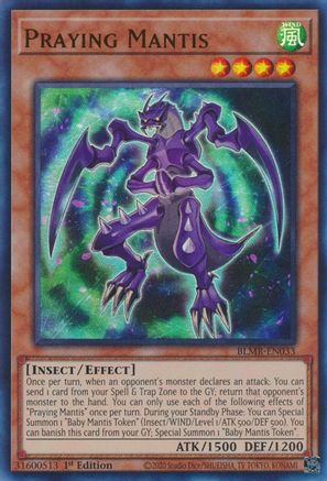 Praying Mantis (BLMR-EN033) - Battles of Legend: Monstrous Revenge 1st Edition