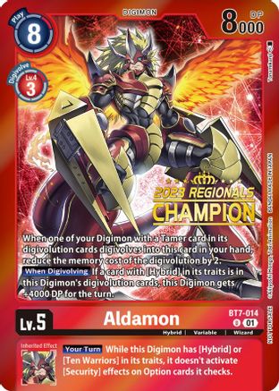 Aldamon (2023 Regionals Champion) (BT7-014) - Next Adventure