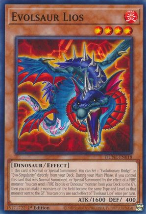 Evolsaur Lios (DUNE-EN018) - Duelist Nexus 1st Edition