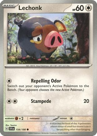 Lechonk - 154/198 (Holo) - Deck Exclusives Holofoil