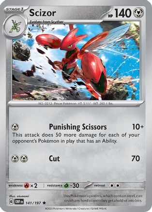 Scizor 141 - SV03 Obsidian Flames
