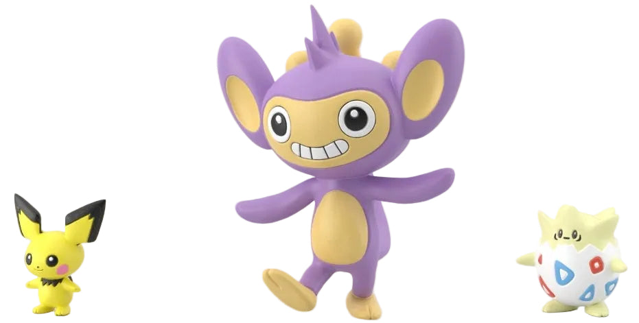 Pokemon Scale World - Johto Region - Pichu & Togepi & Aipom Figure