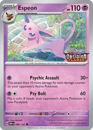 Espeon (Best Buy Exclusive) 86 - Miscellaneous Cards & Products Holofoil