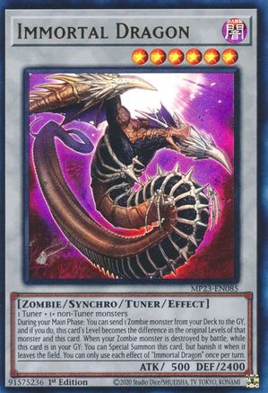 Immortal Dragon (MP23-EN085) - 25th Anniversary Tin: Dueling Heroes Mega Pack 1st Edition