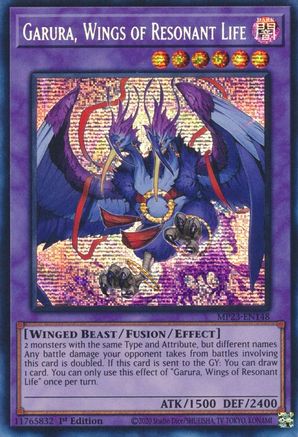 Garura, Wings of Resonant Life (MP23-EN148) - 25th Anniversary Tin: Dueling Heroes Mega Pack 1st Edition