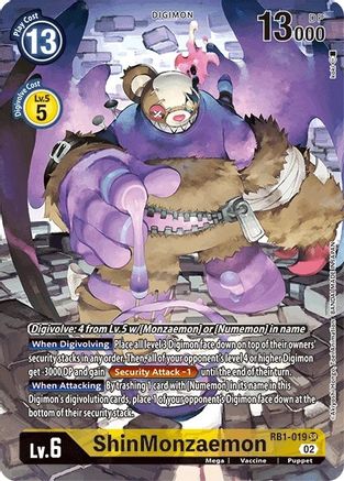 ShinMonzaemon (Textured Alternate Art) (RB1-019) - Resurgence Booster Foil