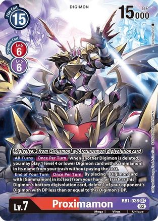 Proximamon (Textured Alternate Art) (RB1-036) - Resurgence Booster Foil
