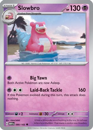 Slowbro 80 - SV Scarlet and Violet 151 Reverse Holofoil